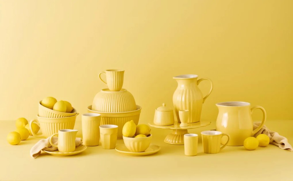 IB Laursen Kerámia cukortartó MYNTE LEMONADE sárga