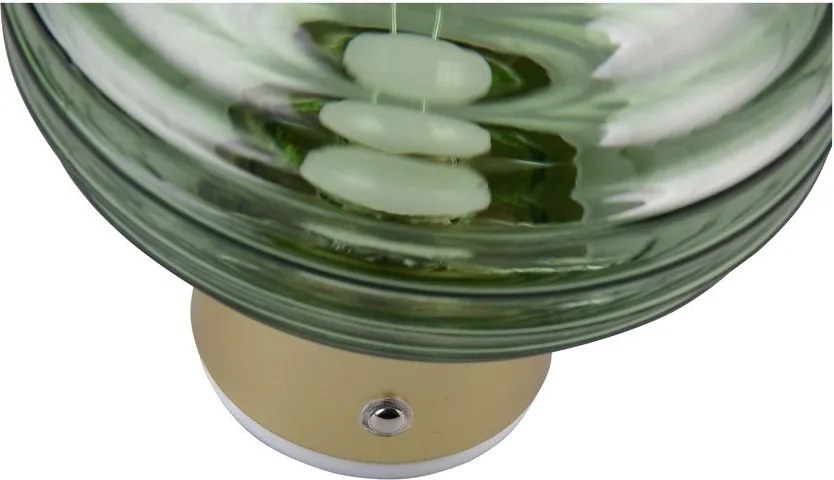 Zöld USB üveg LED fali lámpa ø 15,5 cm Earl – Reality