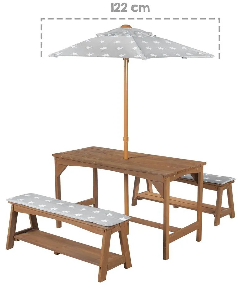 Gyerek kerti bútorszett 4 db-os Outdoor + – Roba