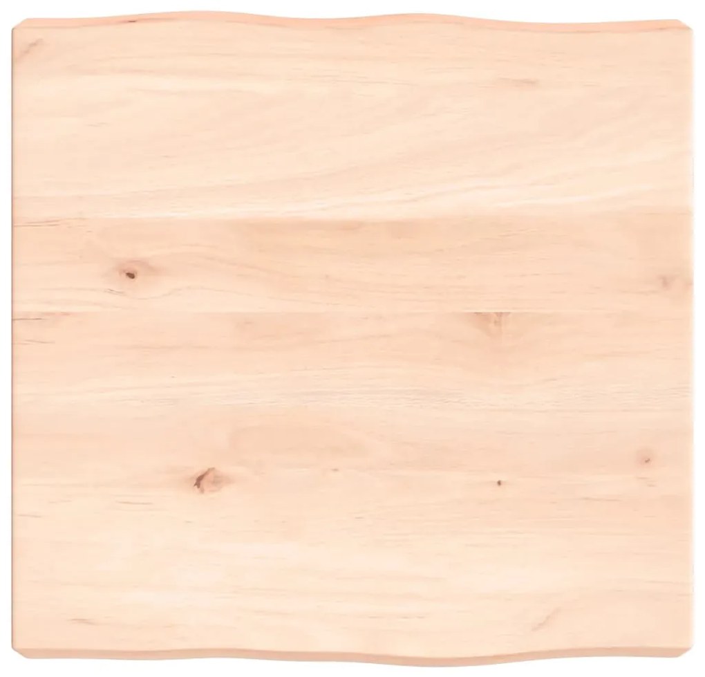 asztallap 40x40x(2-6) cm kezeletlen tömör fa élőszegélyes
