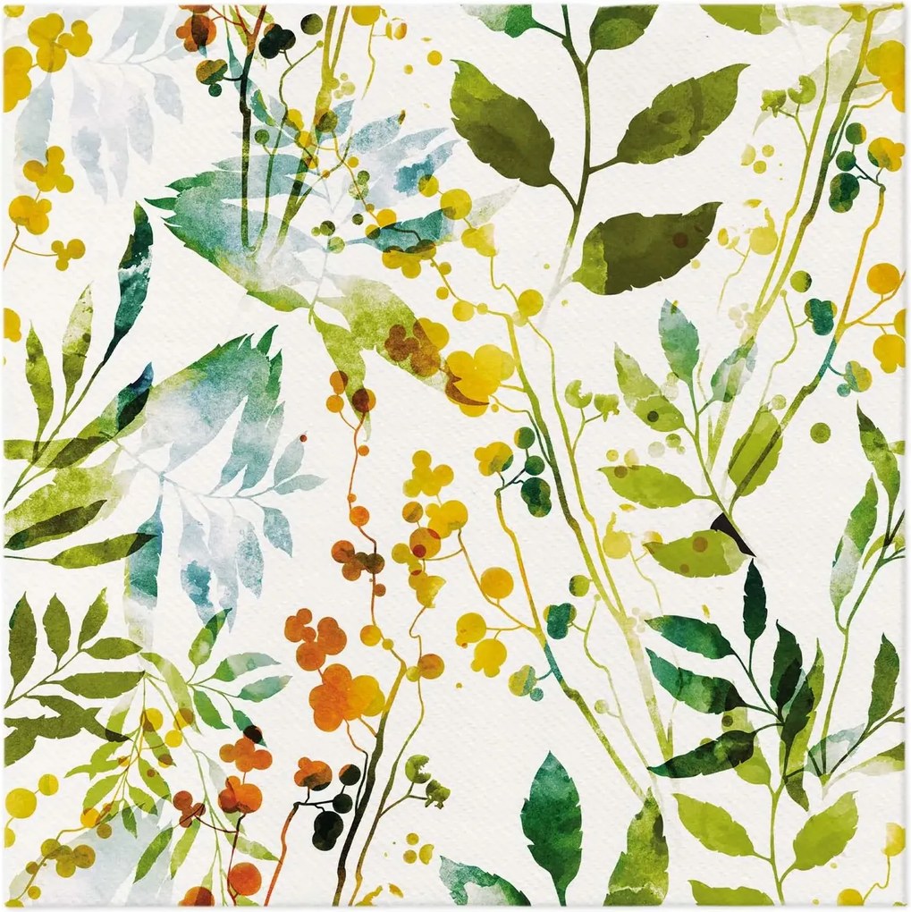 Esküvői szalvéta flizelin esküvői asztal dísz Paw Virágok 40x40 50db