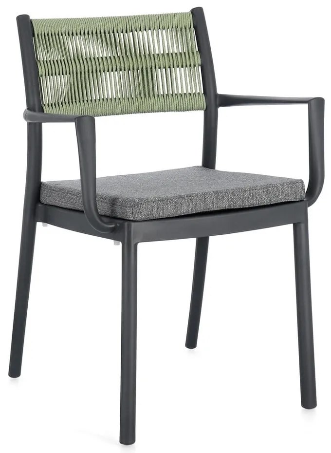 Szürke műanyag kerti szék szett 4 db-os Alvin – Bizzotto