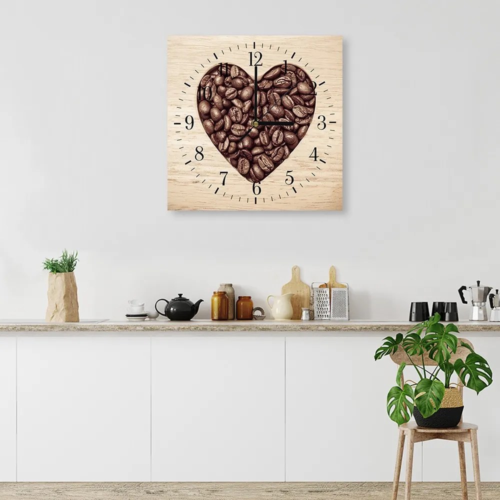 Gario Falióra Coffee Bean Heart Méret: 80 x 80 cm