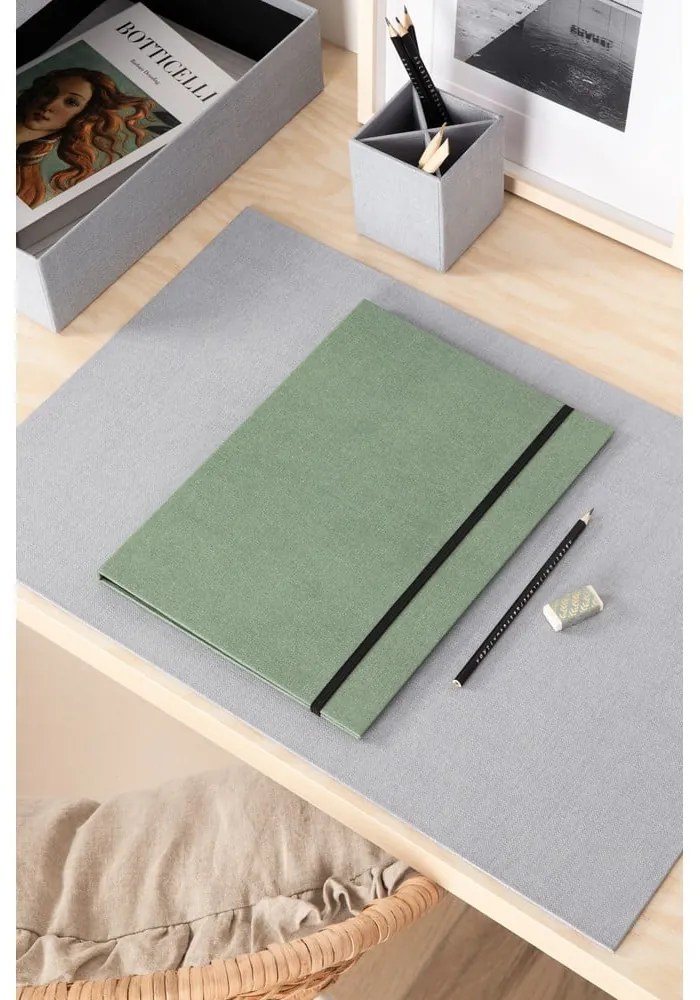 Zöld karton rendszerező Paulina Canvas Paper Laminate A5 – Bigso