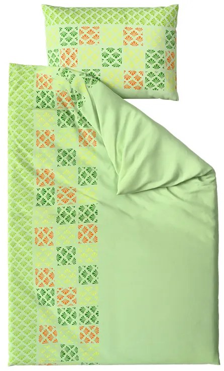 Mikroszatén ágyneműhuzat VELLARI, zöld Ágyneműhuzat mérete: 70 x 90 cm | 140 x 200 cm