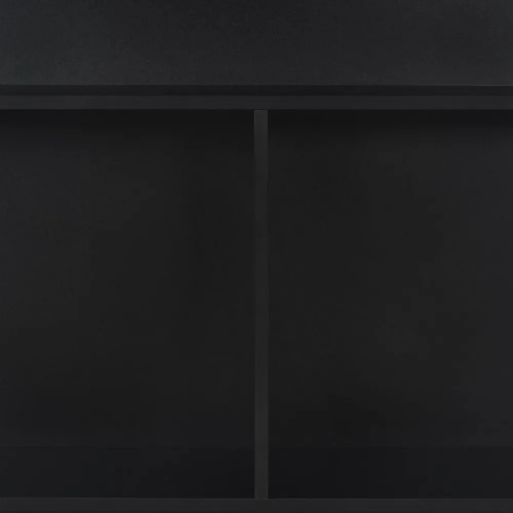 fekete bárasztal 2 asztallappal 130 x 40 x 120 cm