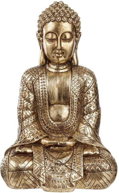 BUDDHA szobor arany, 38 cm magas