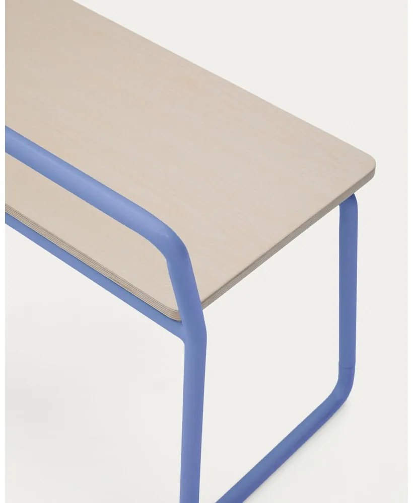 Kék-natúr színű pad Tinn – Kave Home