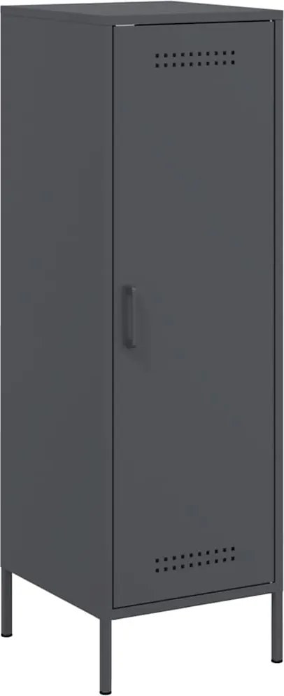 vidaXL antracitszürke acél magasszekrény 36 x 39 x 113 cm