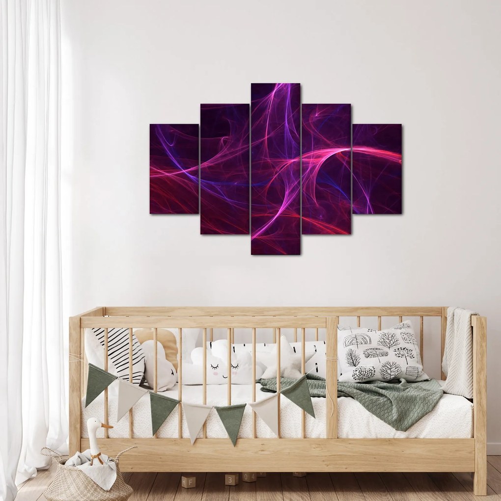 Absztrakt görbék képe (150x105 cm)