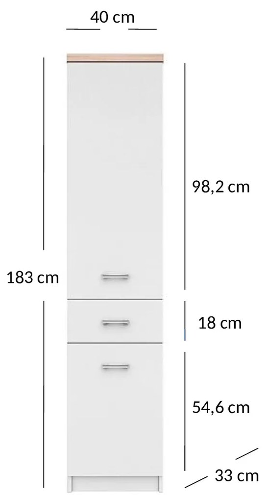 Regál Tianna (fehér). Akció -16%. 1053331