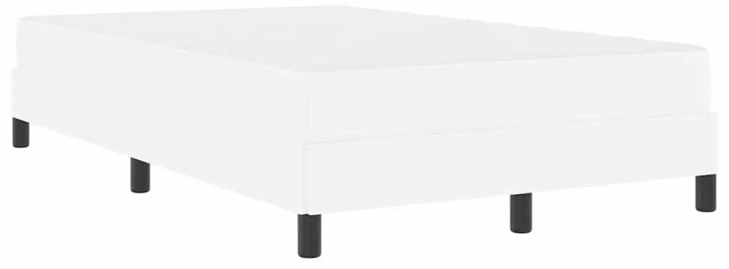 Ágy matracmal Tiszta fehér 120 x 200 cm Műbőr