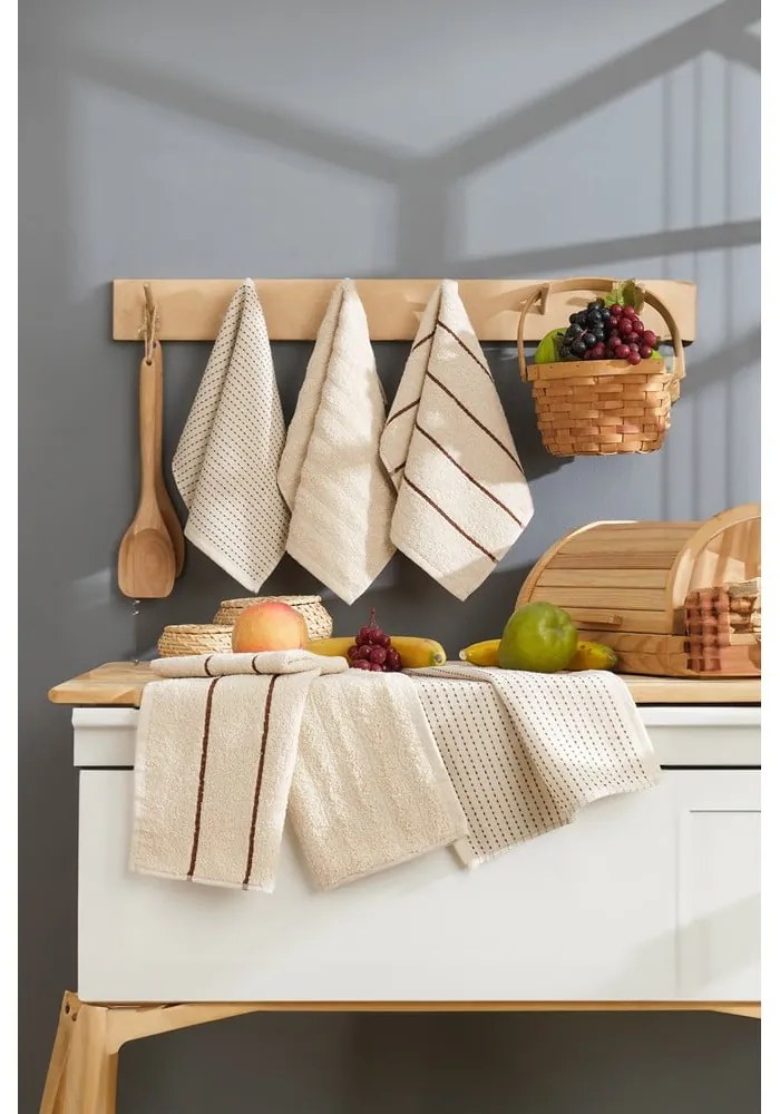 Pamut konyharuha szett 6 db-os 30x50 cm Sofya – Foutastic