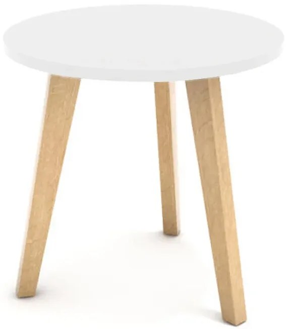 Skandináv stílusú dohányzóasztal 40 cm - fehér