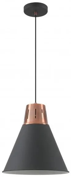 Lámpa Mennyezeti lámpatest GIANNI L,8105,AC220-240V,50/60Hz,1*E27,max.40W,IP20,átmérő32cm,egyes,fekete/arany