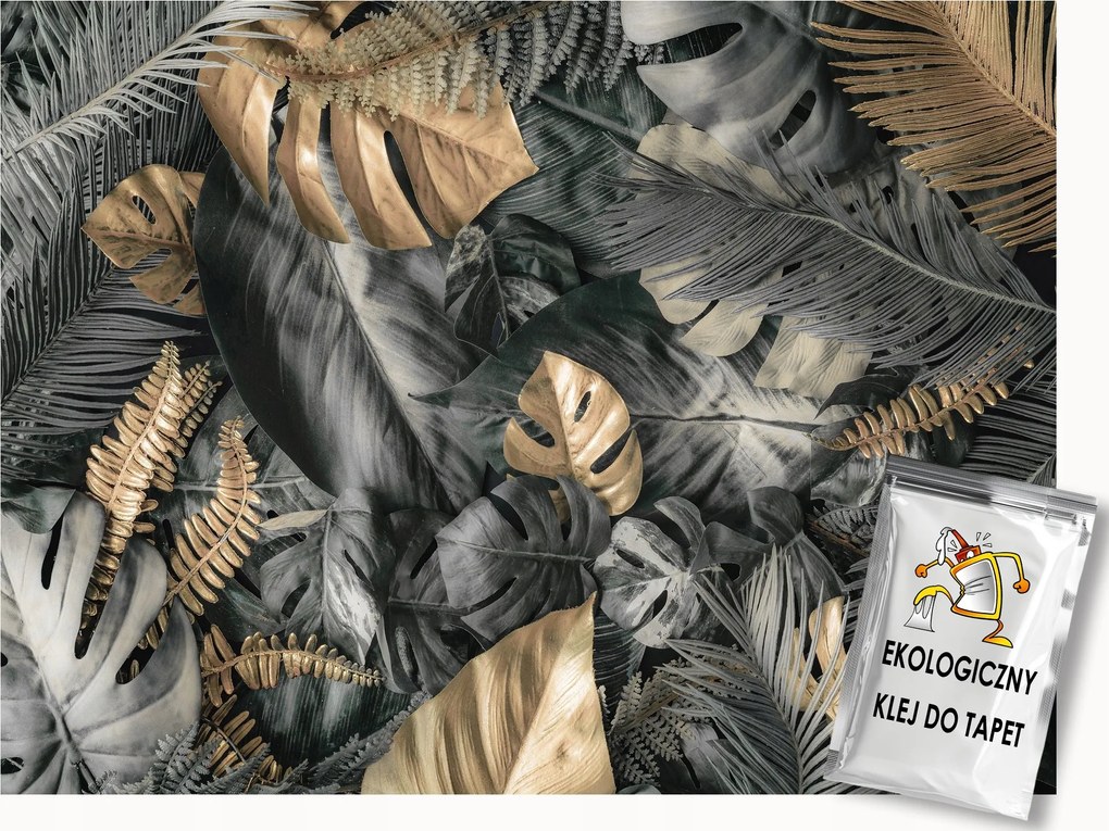 Fotótapéta Flizelina Trópusi Levelek Monstera Palma Glamour 400x280 ragasztó