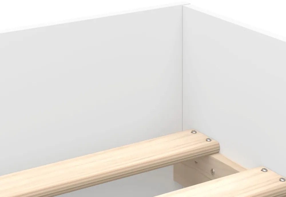 fehér ágykeret fiókokkal 90x190 cm