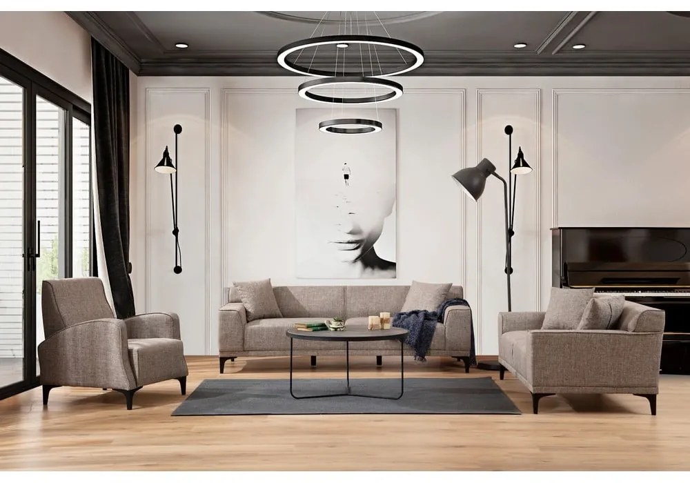 Világosbarna kanapé 215 cm Petra – Balcab Home