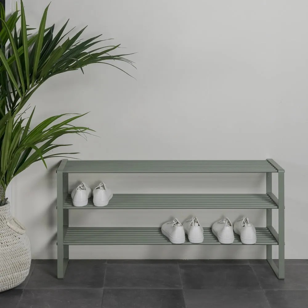 Zöld-szürke fém cipőtartó Rex – Spinder Design