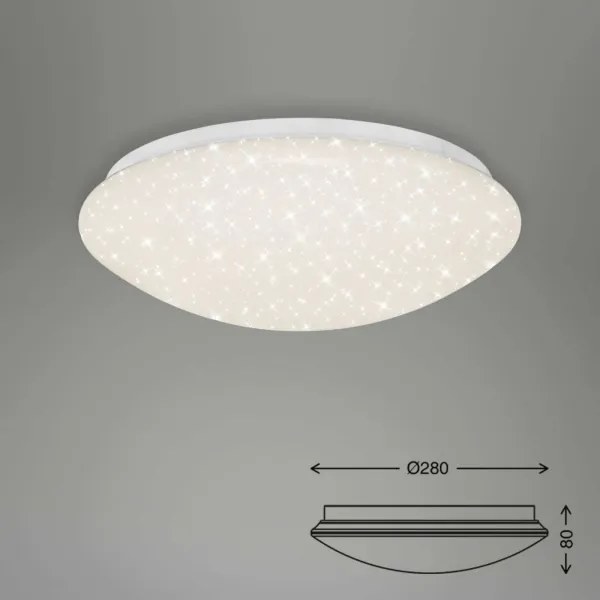 Briloner 3373-016 - dimmelhető LED-es mennyezeti lámpatest STARRY LED/15W/230V 3000-6500K + távirányító