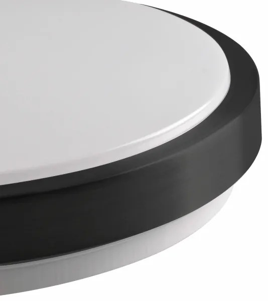 Mennyezeti lámpa BENEDYKT 2xE27/20W/230V átm. 33 cm fekete