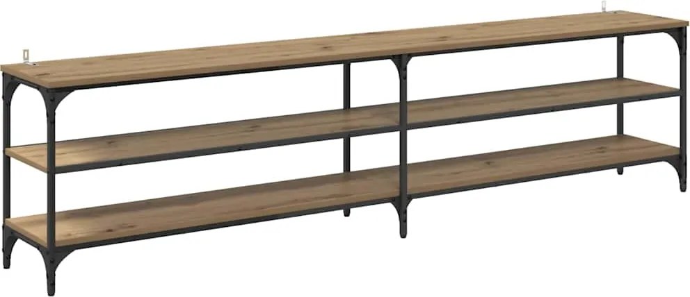 vidaXL TV szekrény Artisan tölgy 200 x 30 x 50 cm Műszaki fa és vas