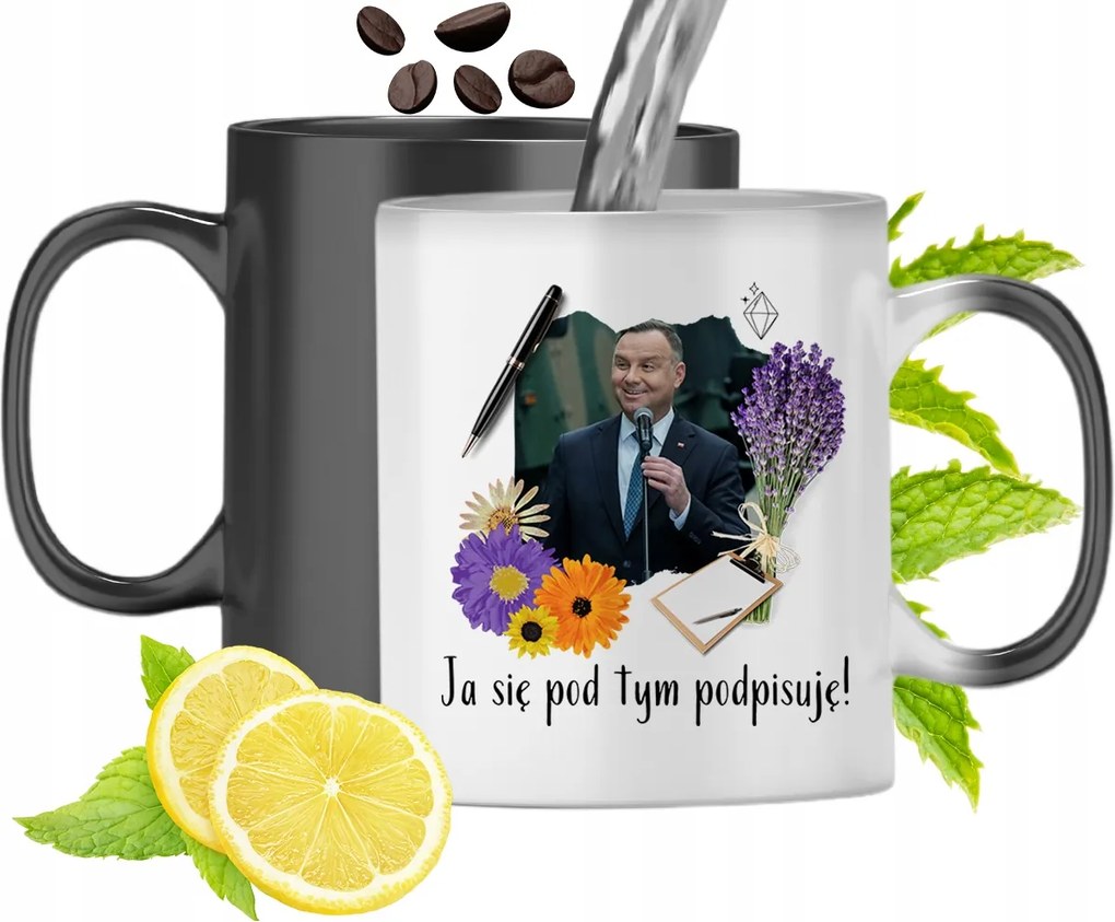 Duda András Színváltó Mágikus Bögre fényképes nyomtatással