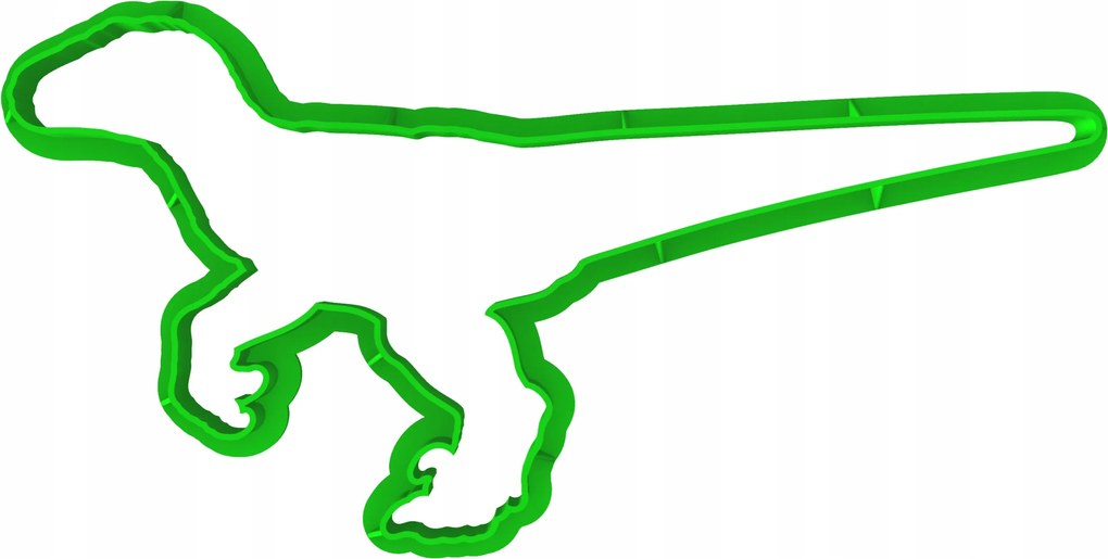 Forma Lyukasztó Mézeskalács kiszúró Dinoszaurusz Velociraptor 14cm