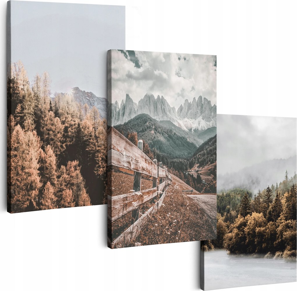 Vászonkép 150 cm **többféle minta* Nappali Falikép Hegyek Erdő