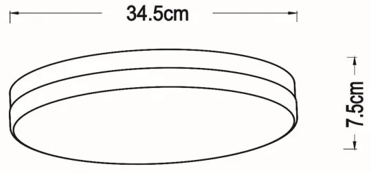 Lucide 79111/36/30 - BISKIT LED fürdőszobai lámpa LED/24W/230V IP44 fekete