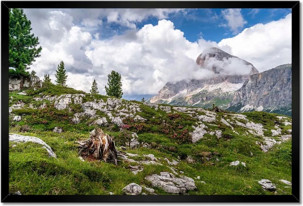 Poszterek keretben 60x40 Hegyi kilátás Tájkép