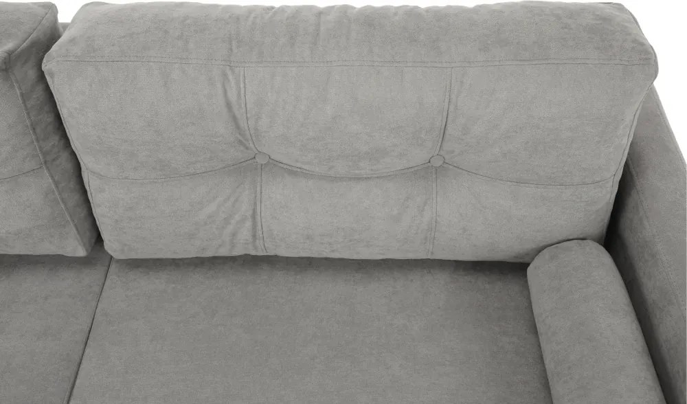 Szófa kinyitható, szürke anyag Queens, AURELIA