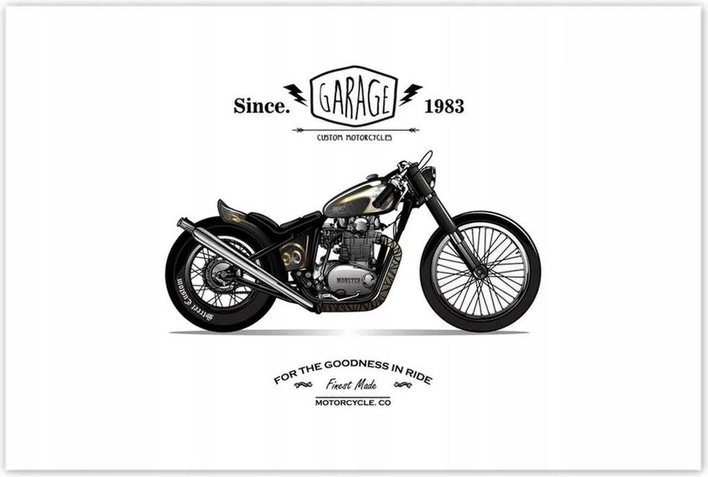 Poszterek 120x80 Motorkerékpár Antik Vintage