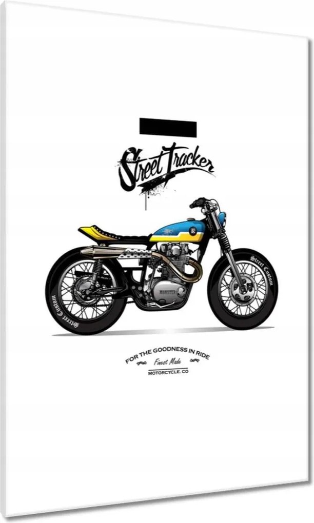 Vászonkép 70x100 Motorkerékpár Antik Vintage