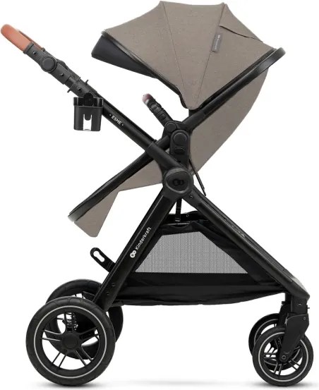 KINDERKRAFT - Kombinált babakocsi 3in1 ESME Sand bézs + autósülés MINK PRO