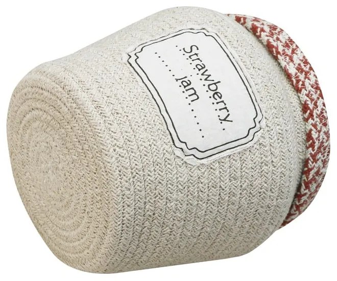 Krémszínű textil játéktároló kosár ø 20x23 cm Jam Jar – Lorena Canals