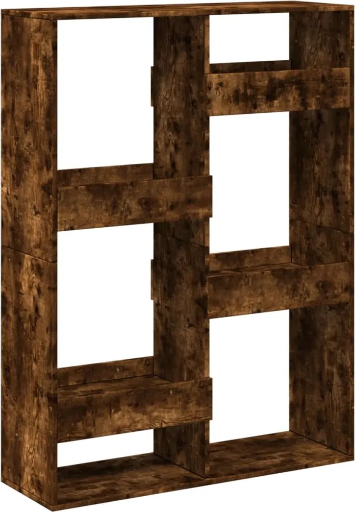 vidaXL füstös tölgy színű szerelt fa könyvespolc 100 x 33 x 135 cm