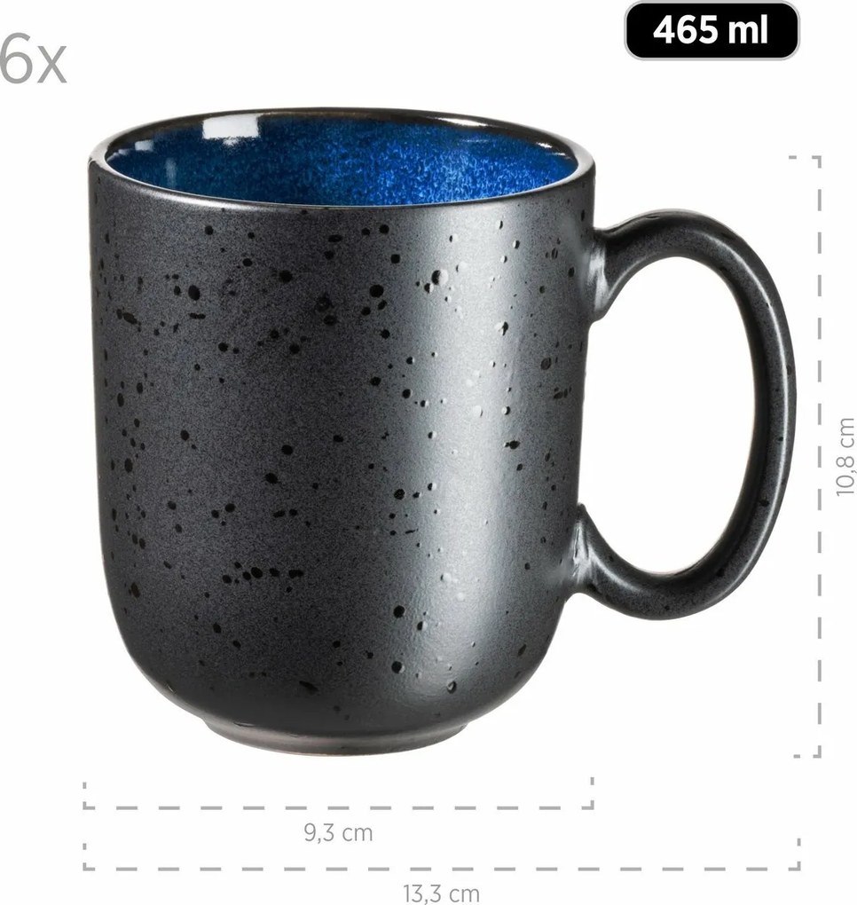 Mäser 18 darabos reggeli edénykészlet NIARA – kék