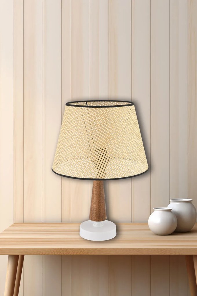 Fém éjjeli lámpa, teve-barna, 20 cm – TR390FLH2731