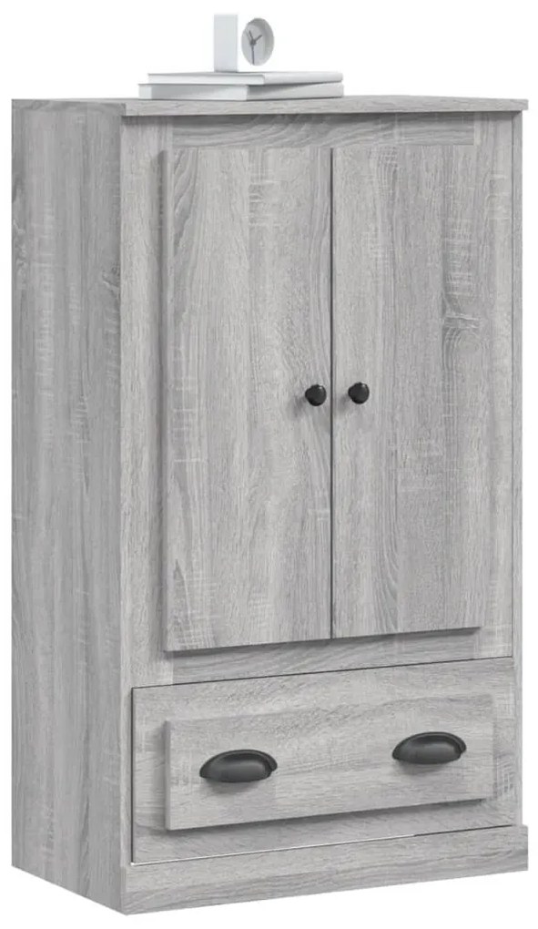 szürke sonoma szerelt fa magasszekrény 60x35,5x103,5 cm