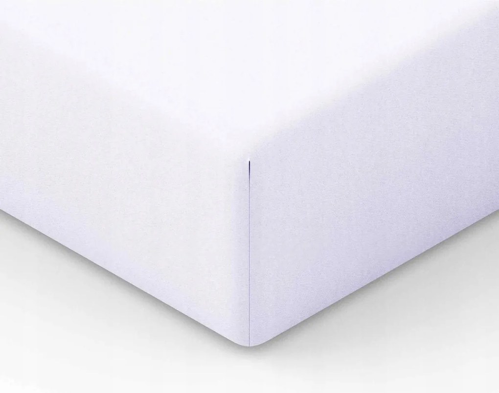 Jersey lepedő gumival 160x200 cm, fehér színű 01 J24