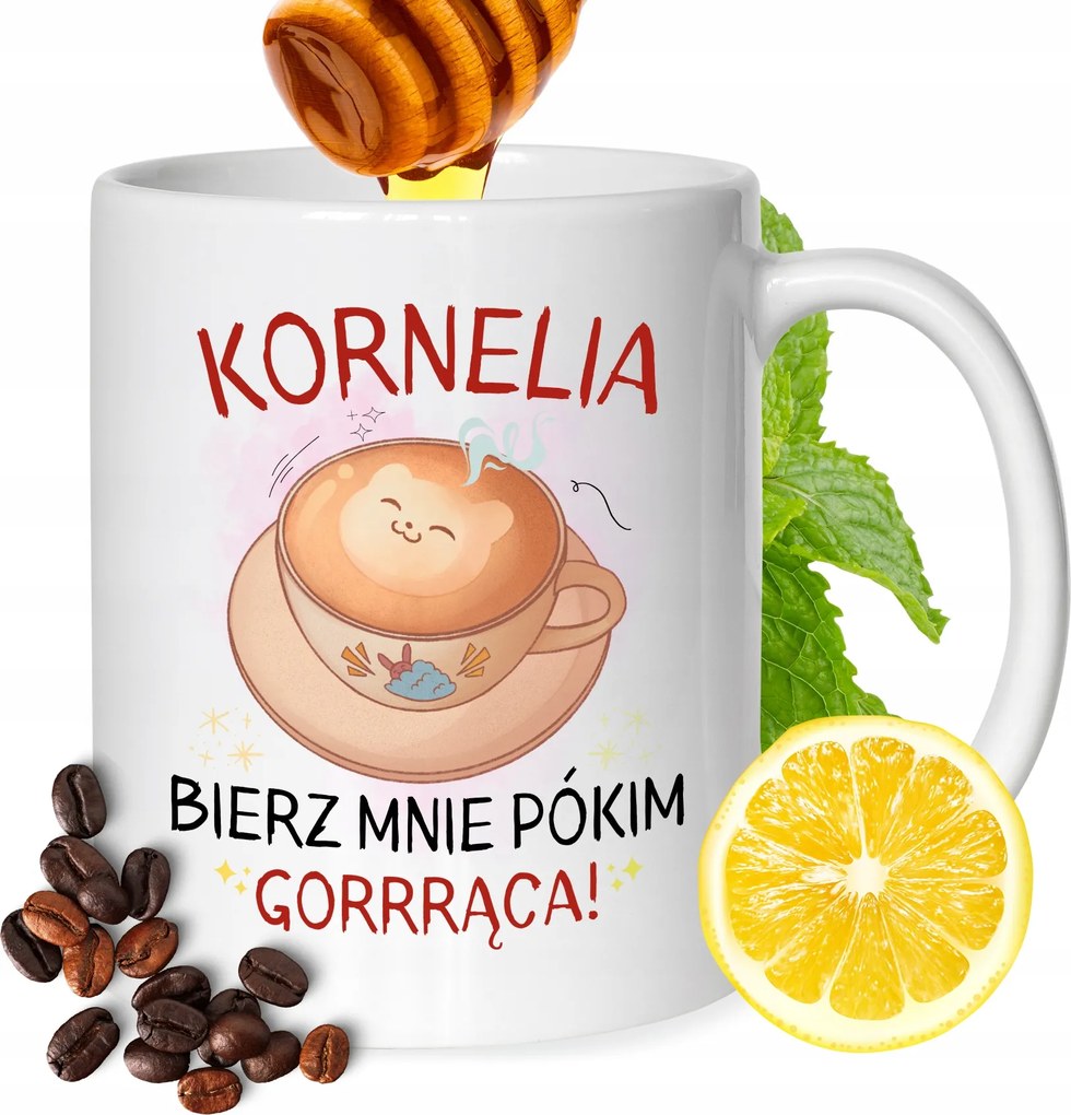 Bögre Kornéliának Barátnőknek Ajándék Nyomtatott Fehér 330ml