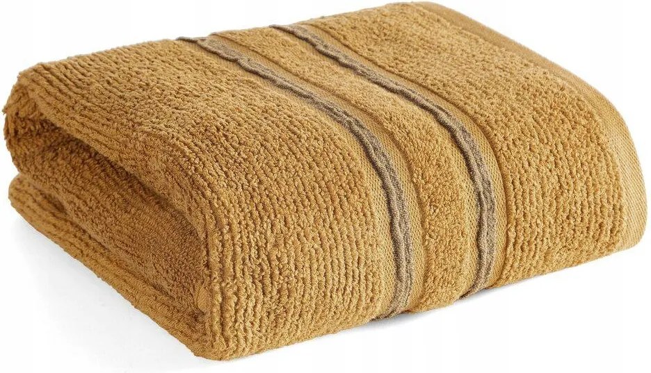 Fürdőlepedő Dina 70x140 cm mustársárga kiváló minőségű puha