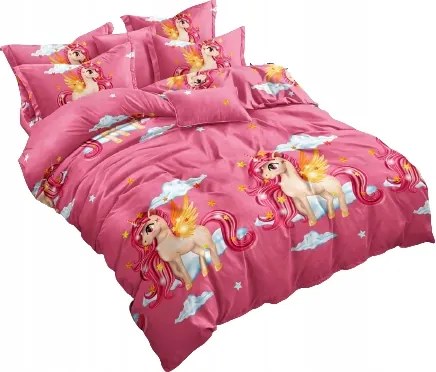 Ágynemű garnitúra 140x200 Pamut szatén 70x80 párnahuzat Puha Mintás