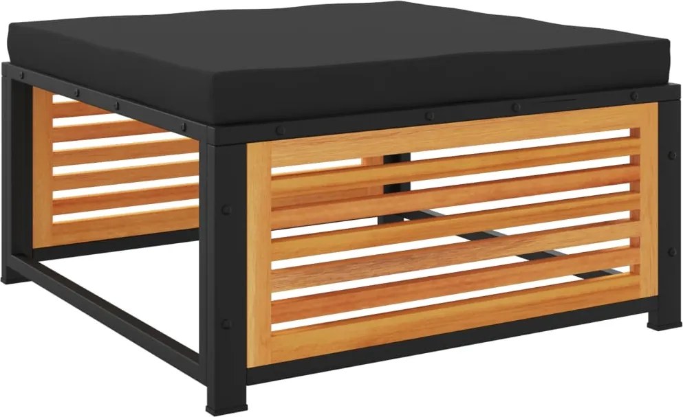 vidaXL tömör akácfa kerti szék párnával 68 x 68 x 30 cm