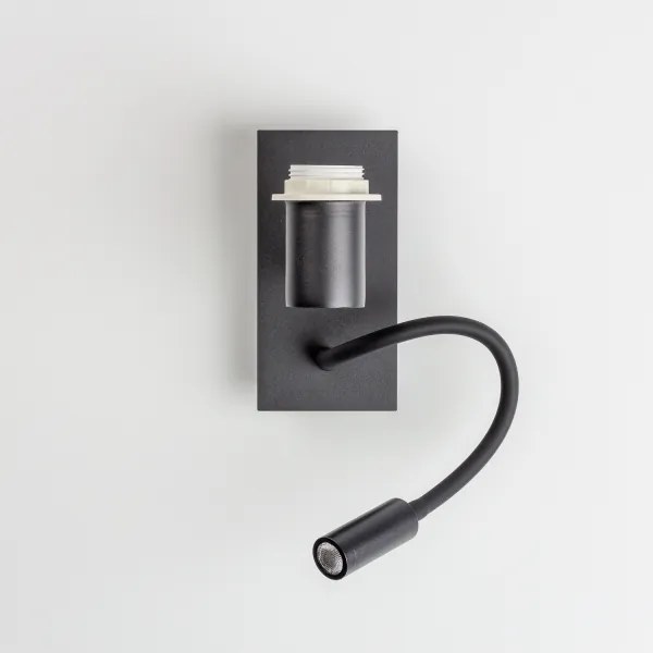 Brilagi - LED Fali lámpa NUBILA 1xE27/25W/230V + LED/3W fekete/barna