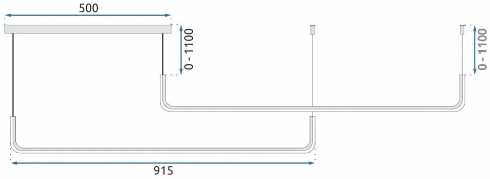 MORETTI MO7863 STICK Modern Led Függesztett Lámpa LED IP20