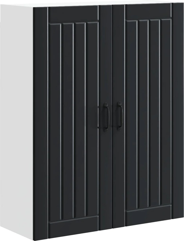 vidaXL Konyhaszekrény Fekete 80 x 31 x 100 cm Faanyag