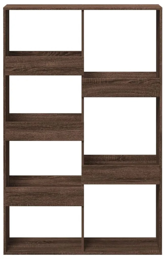 barna tölgy színű szerelt fa térelválasztó 100 x 33 x 155,5 cm