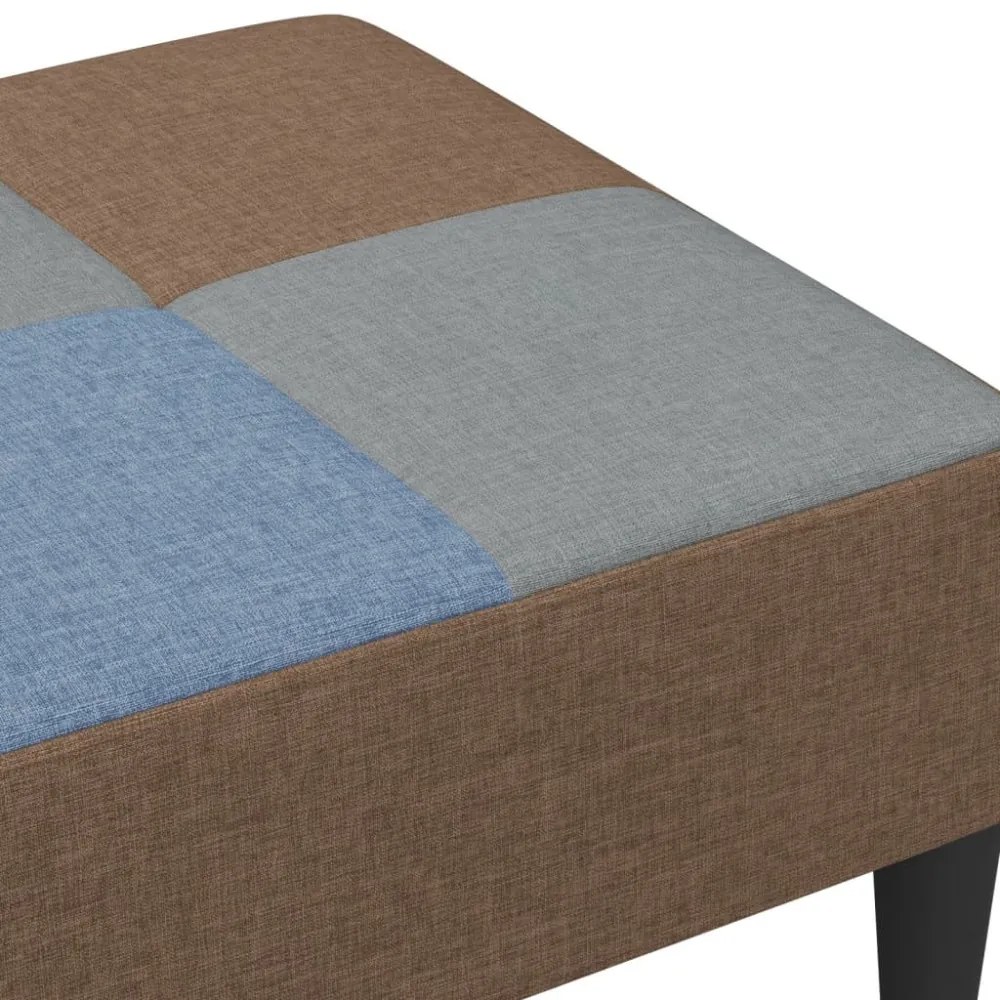 foltvarrott szövet lábzsámoly 77x55x31 cm